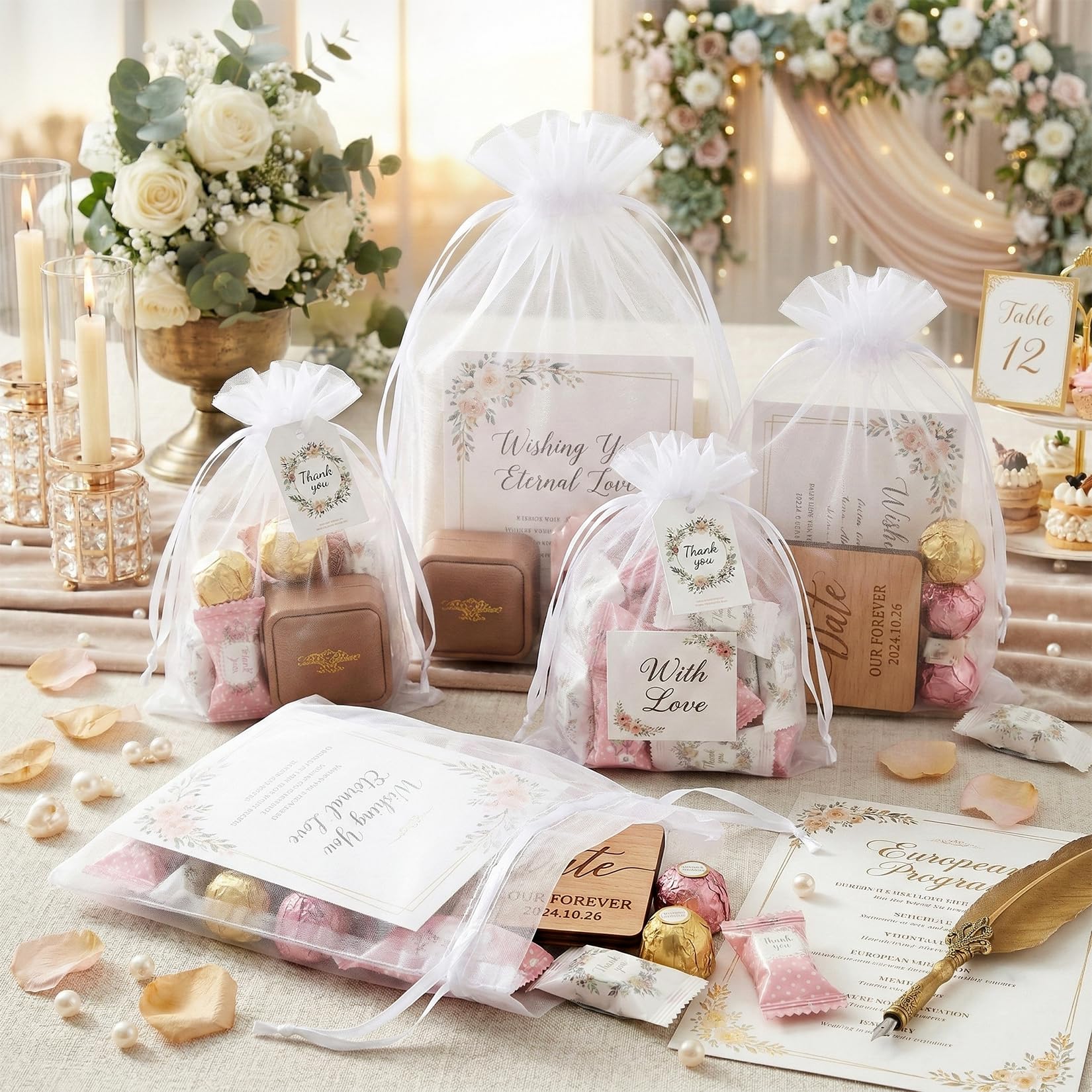 FUNFERY Organza Drawstring Gift Bags - Image 3