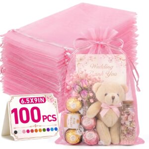 FUNFERY Organza Drawstring Gift Bags