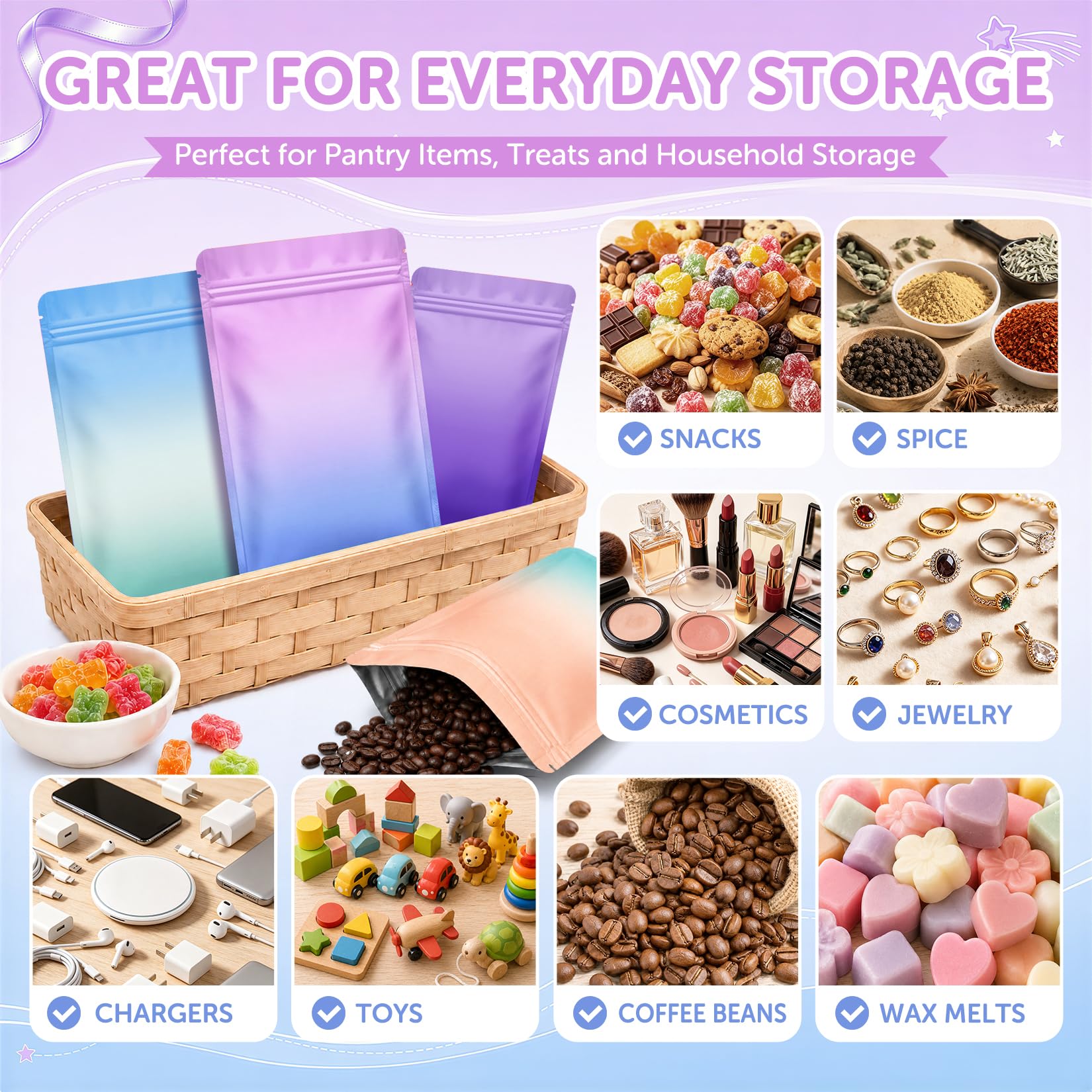 FUNFERY Mylar Food Storage Packaging Bags - Image 8