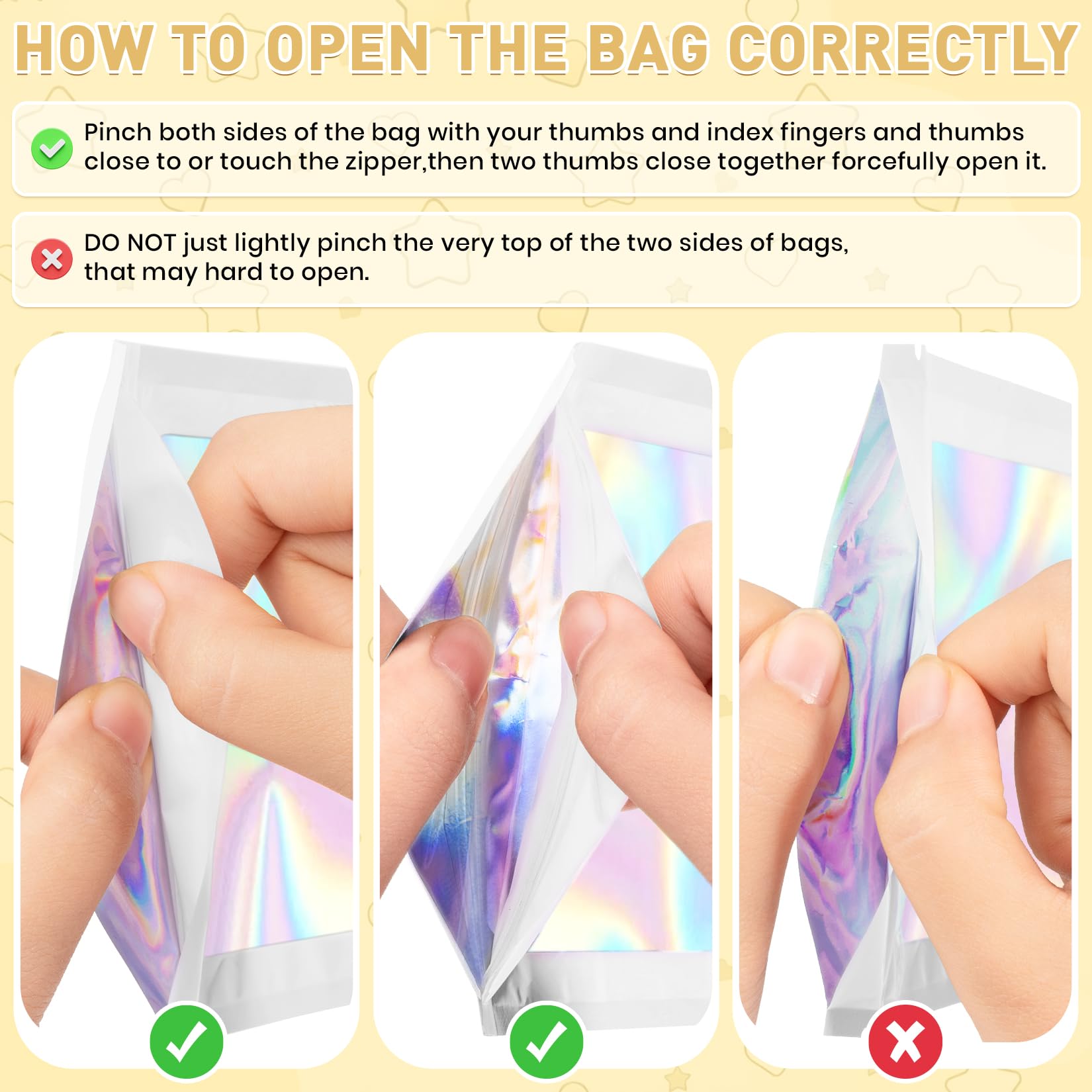 FUNFERY Mixed Color Holographic Mylar Bags - Image 6