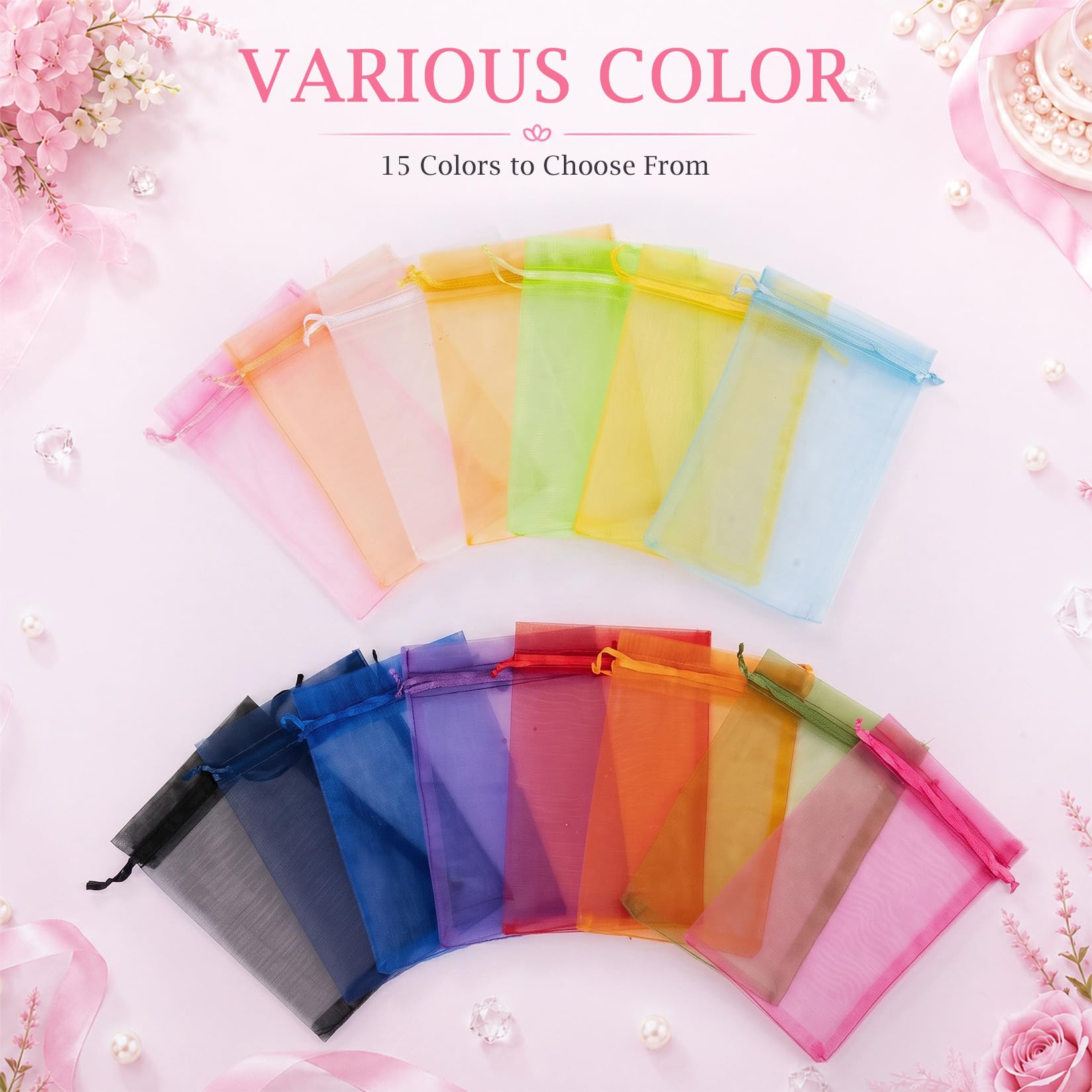 FUNFERY Organza Drawstring Gift Bags - Image 7
