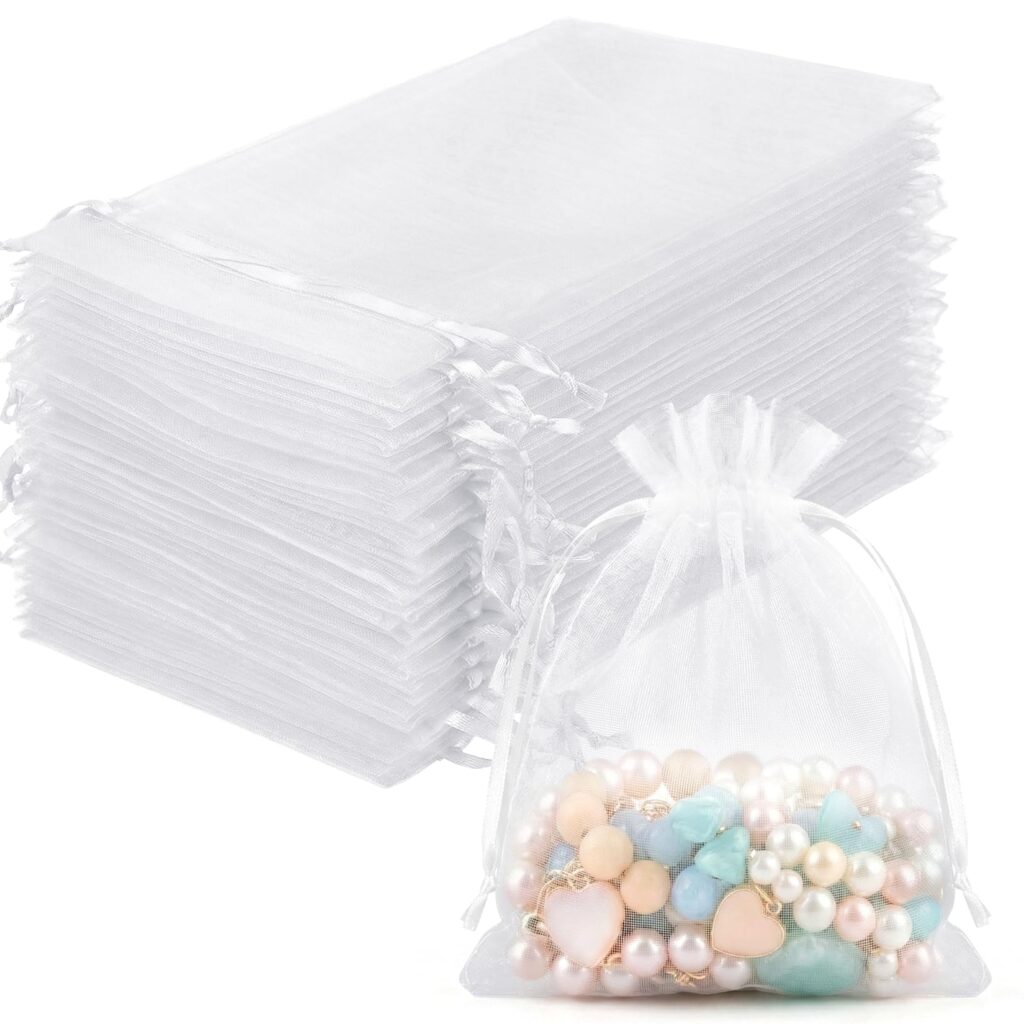 FUNFERY Organza Drawstring Gift Bags