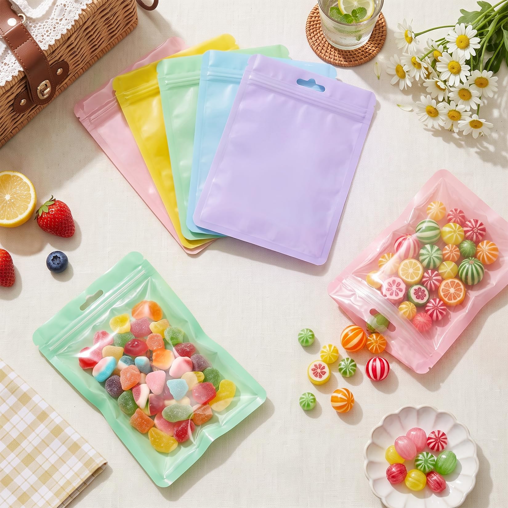 FUNFERY Clear Window Mylar Zipper Bags - Image 2