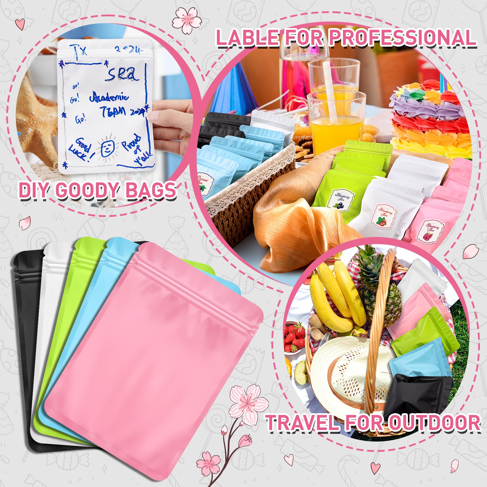 FUNFERY Mylar Resealable Packaging Bags - Image 6