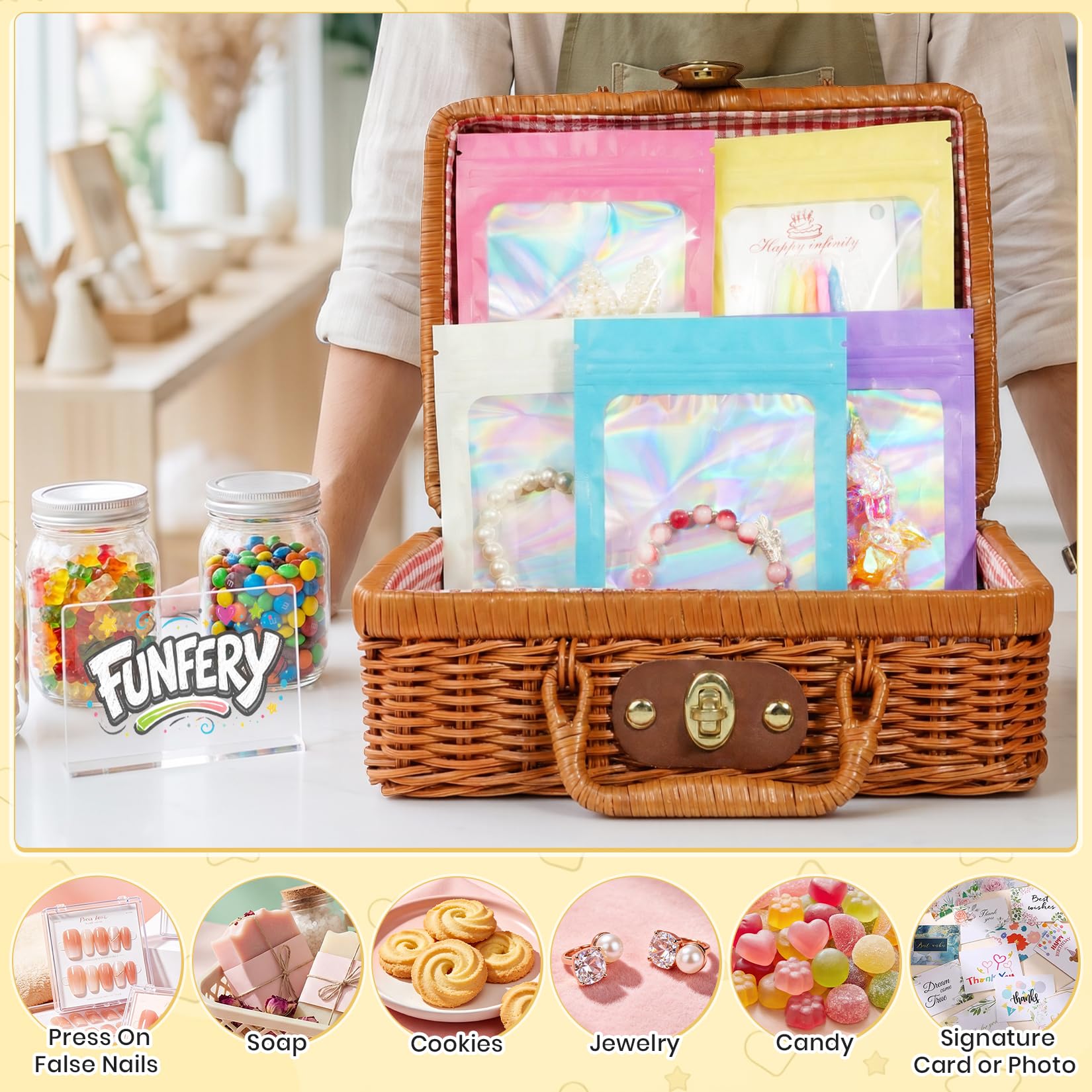 FUNFERY Mixed Color Holographic Mylar Bags - Image 4