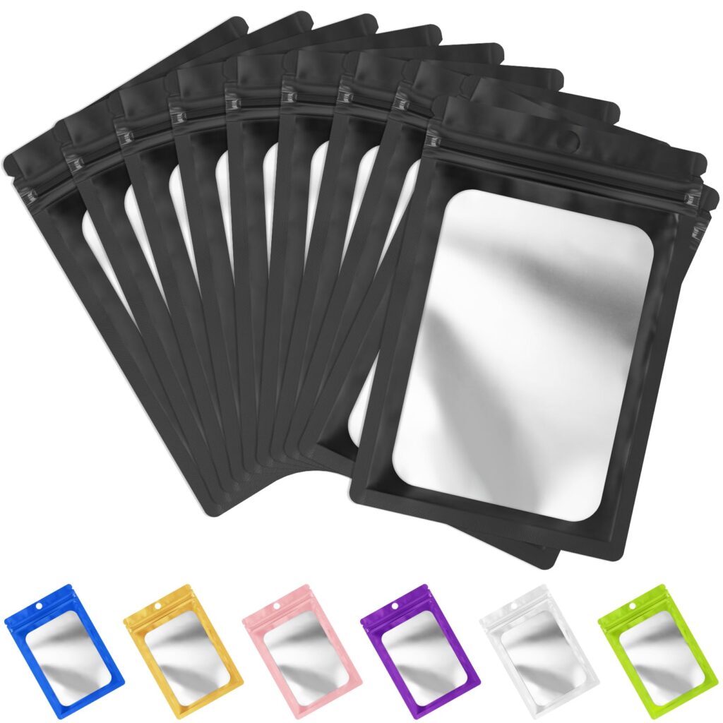 FUNFERY Mylar Resealable Packaging Bags