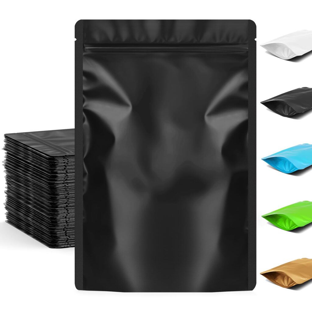 FUNFERY Stand Up Mylar Resealable Bags