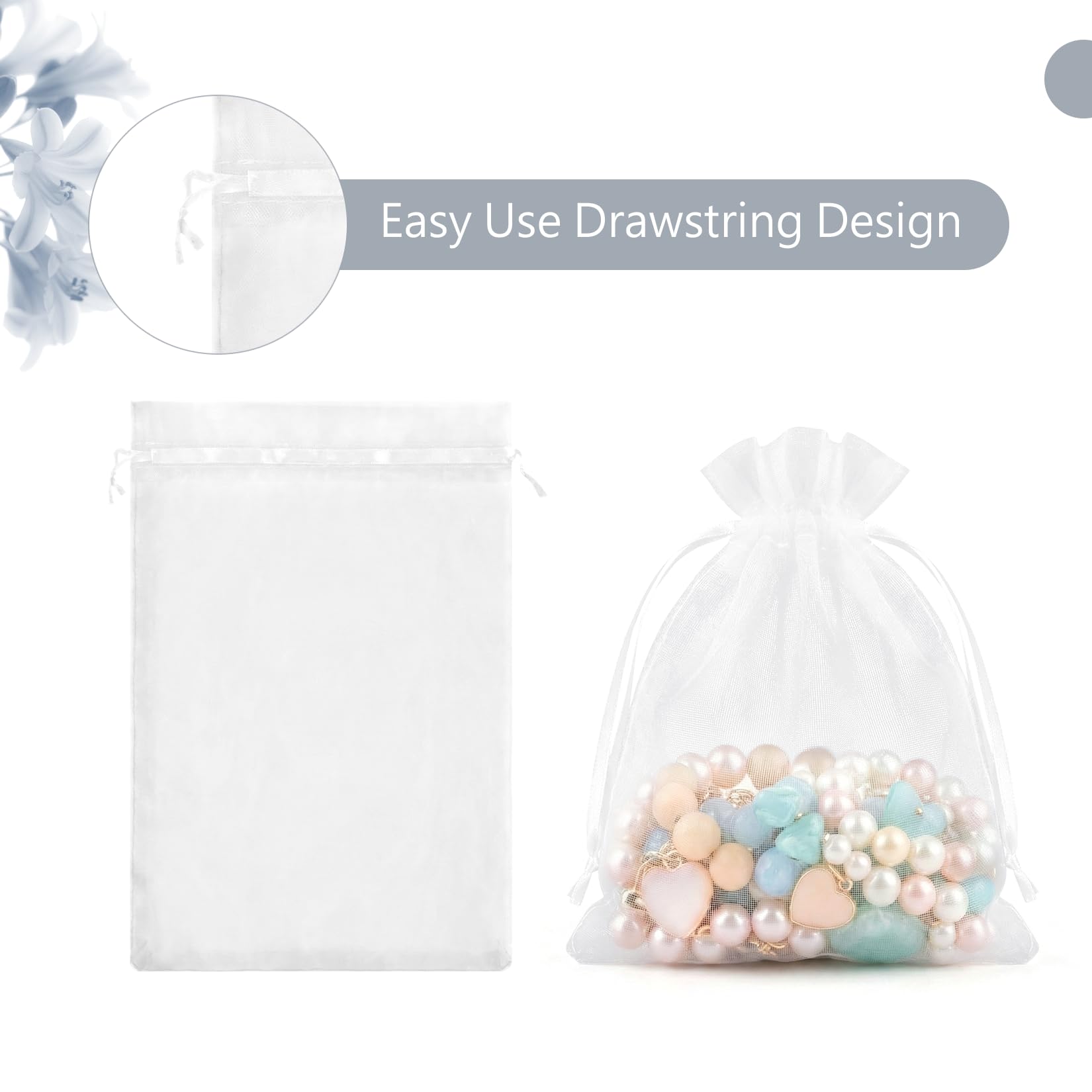 FUNFERY Organza Drawstring Gift Bags - Image 6