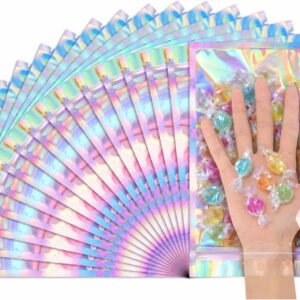 FUNFERY Holographic Mylar Resealable Bags