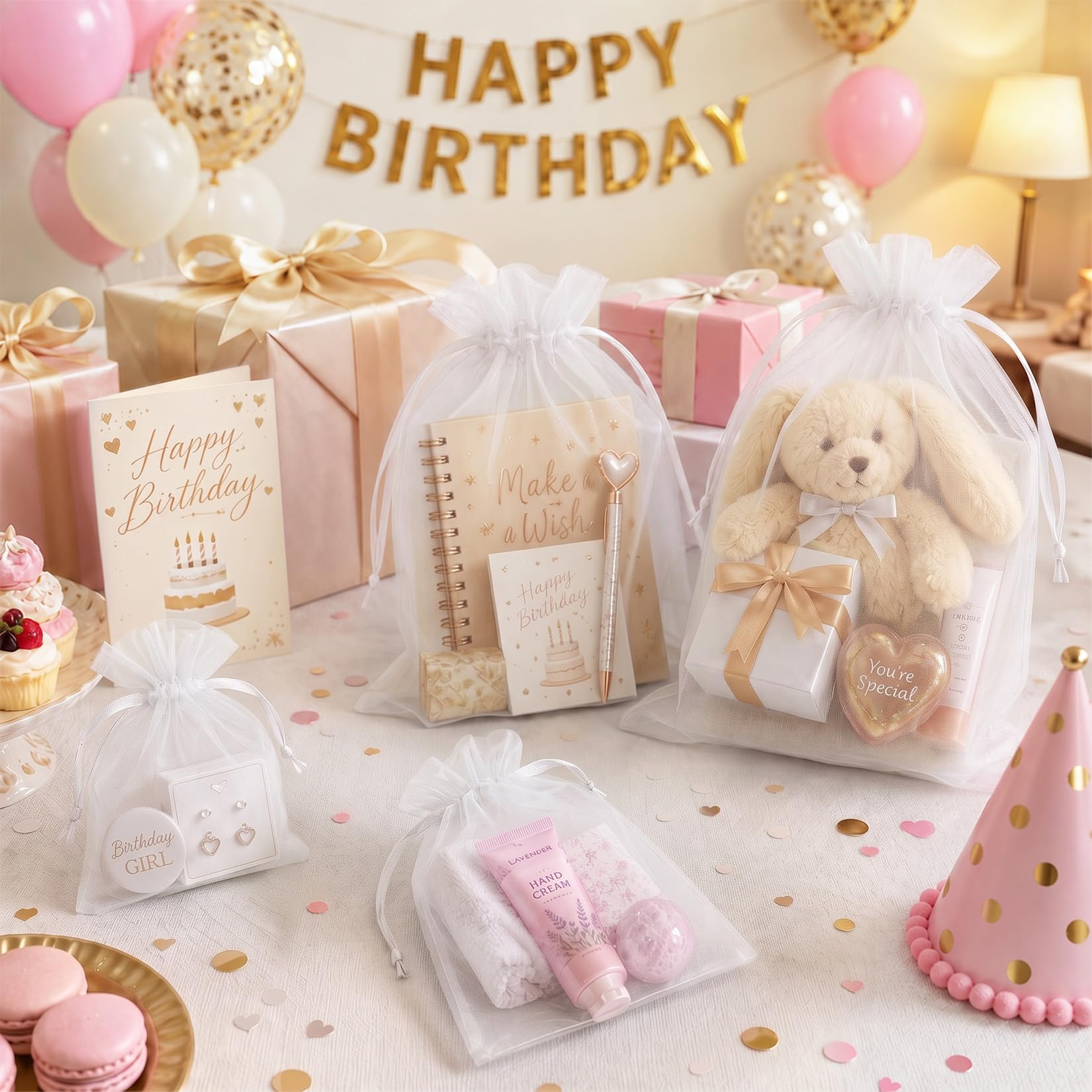 FUNFERY Organza Drawstring Gift Bags - Image 6