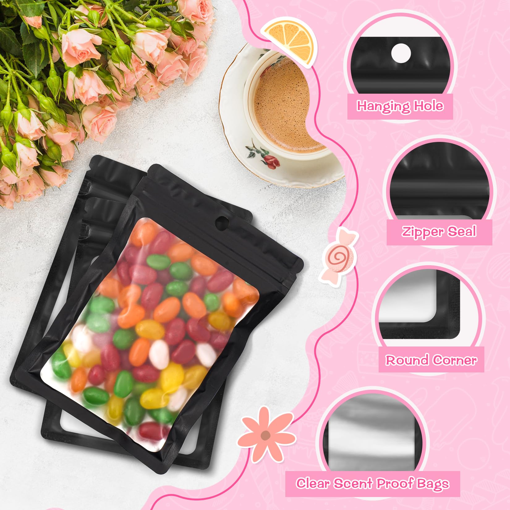 FUNFERY Mylar Resealable Packaging Bags - Image 6