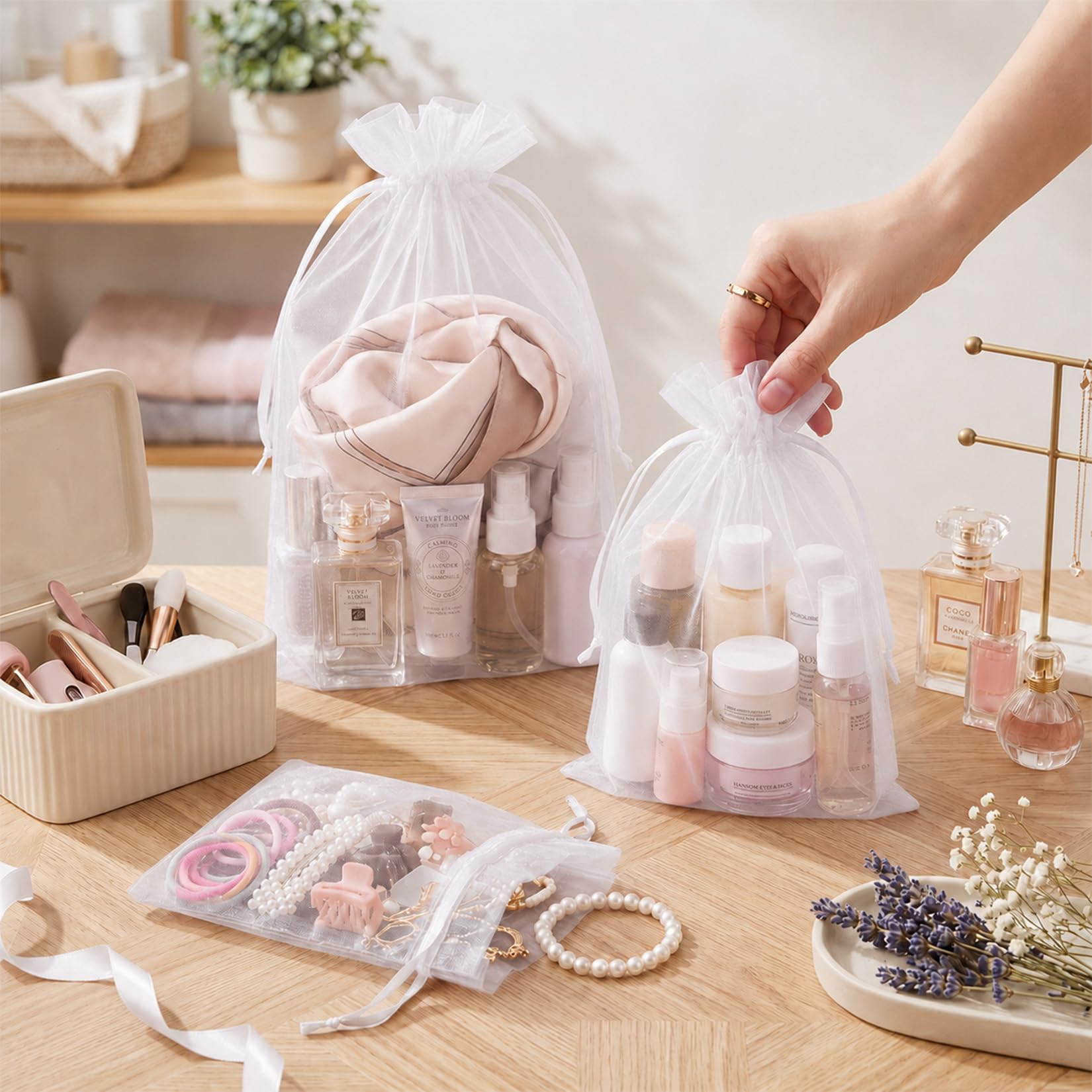 FUNFERY Organza Drawstring Gift Bags - Image 5