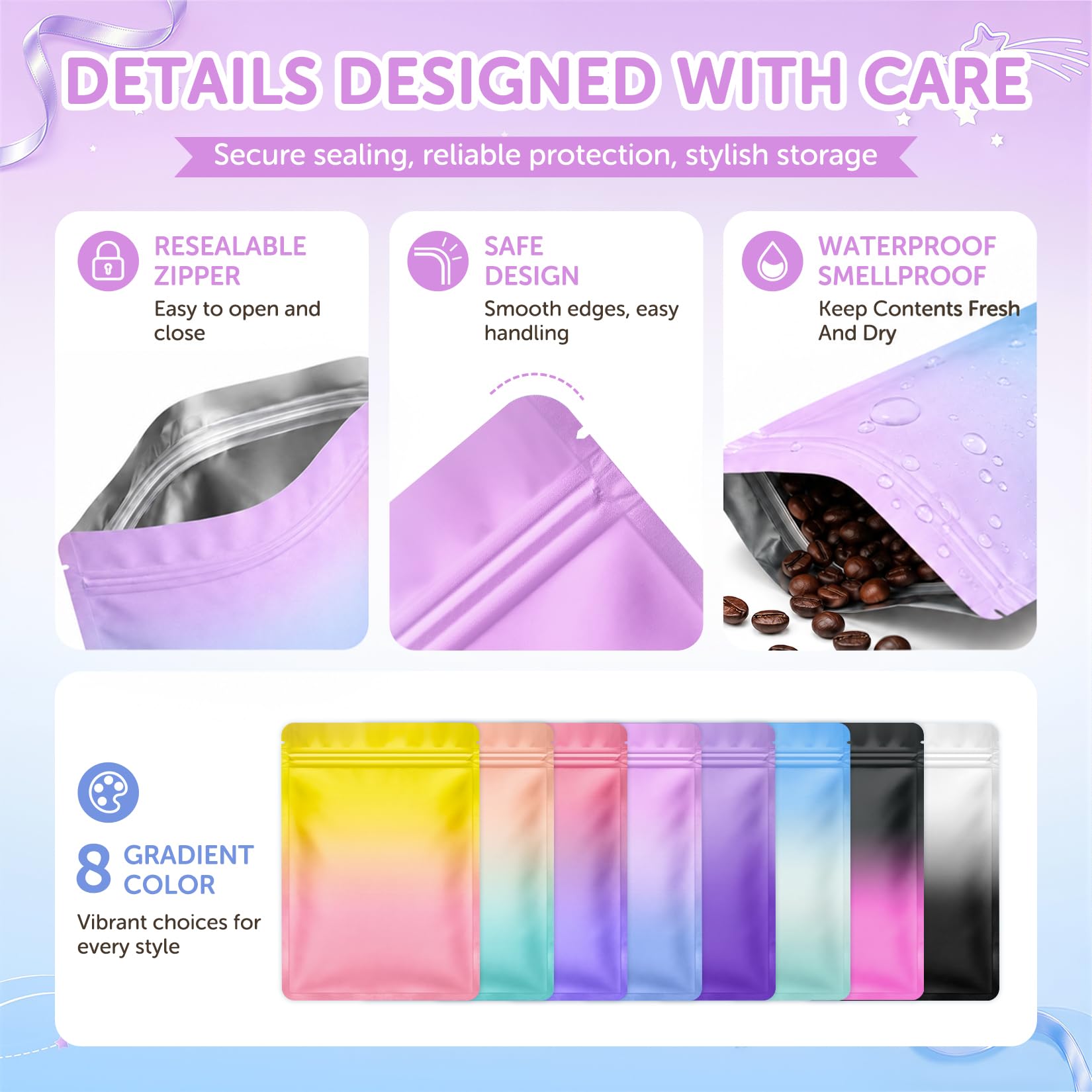 FUNFERY Mylar Food Storage Packaging Bags - Image 5